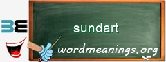 WordMeaning blackboard for sundart
